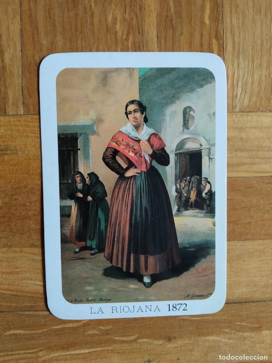 Coleccionismo Calendarios: CALENDARIO SERIADO LA RIOJANA 1872. TRAJE REGIONAL. PUBLICIDAD LIBRERIA FILATELIA HIJAZO A&Ntilde;O 1993