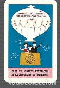Coleccionismo Calendarios: CALENDARIOS H FOURNIER DEL A&Ntilde;O 1963 DE CAJA DE AHORROS PROVINCIAL DE LA DIPUTACION BARCELONA
