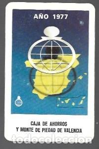Coleccionismo Calendarios: CALENDARIOS H FOURNIER DEL A&Ntilde;O 1977 DE CAJA DE AHORROS MONTE DE PIEDRA DE VALENCIA