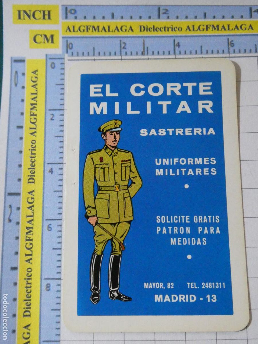 Collezionismo Calendari: CALENDARIO DE BOLSILLO FOURNIER. A&Ntilde;O 1967 SASTRER&Iacute;A MILITAR EL CORTE MILITAR MADRID