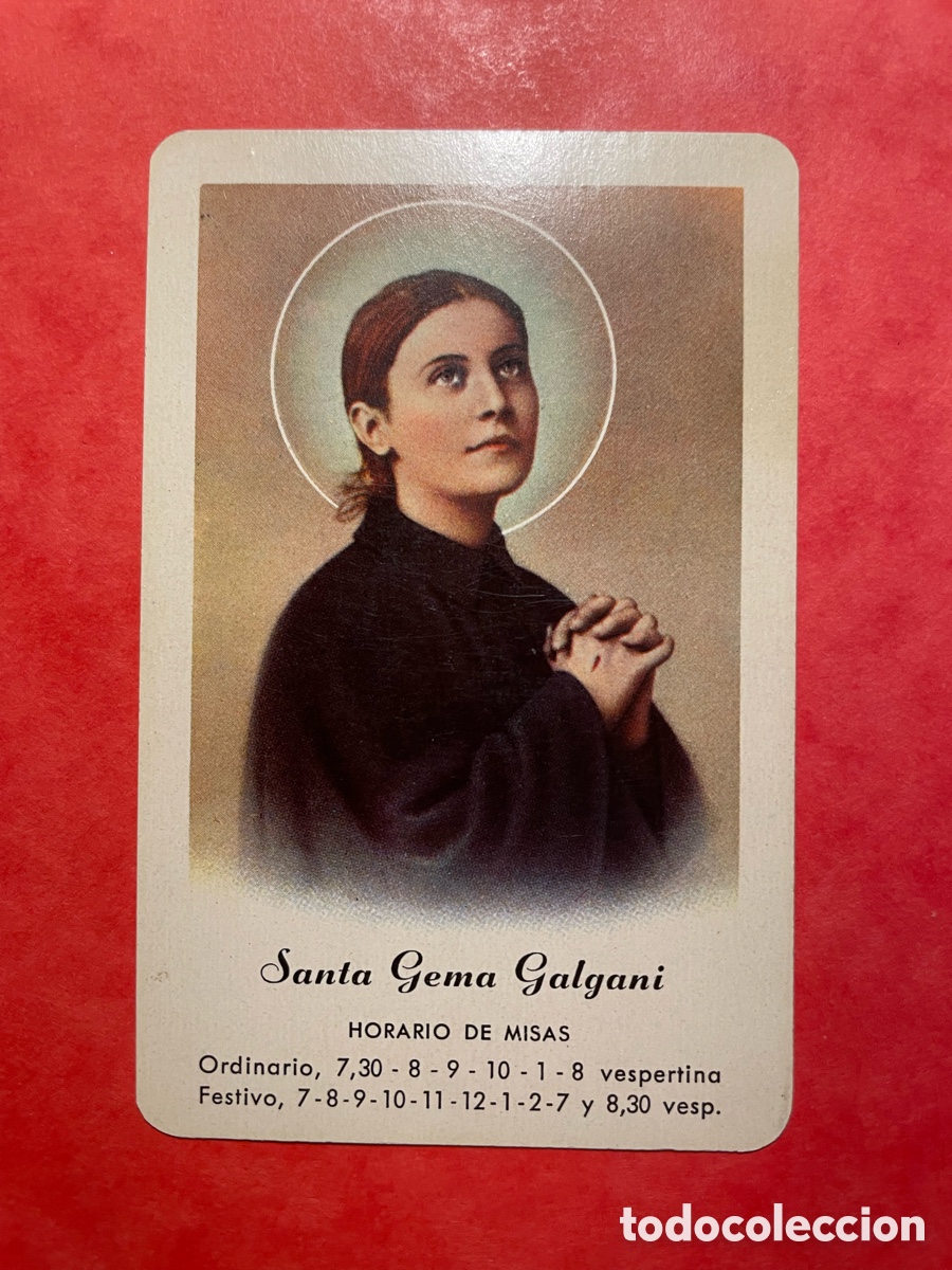 Coleccionismo Calendarios: calendario Fournier 1966, Santa Gema Galgani