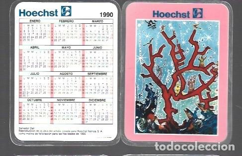 Coleccionismo calendarios: CALENDARIO DEL A&Ntilde;O 1990 DE CASA HOECHST DE DALI