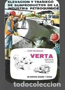 Coleccionismo Calendarios: CALENDARIO DE BOMBAS DE AGUA VERYA DEL A&Ntilde;O 1970