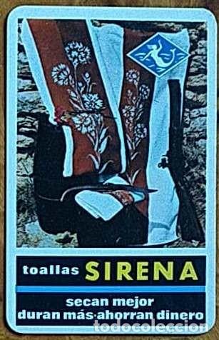 Coleccionismo Calendarios: CALENDARIO FOURNIER TOALLAS SIRENA 1966