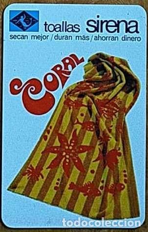Coleccionismo Calendarios: CALENDARIO FOURNIER TOALLAS SIRENA 1969