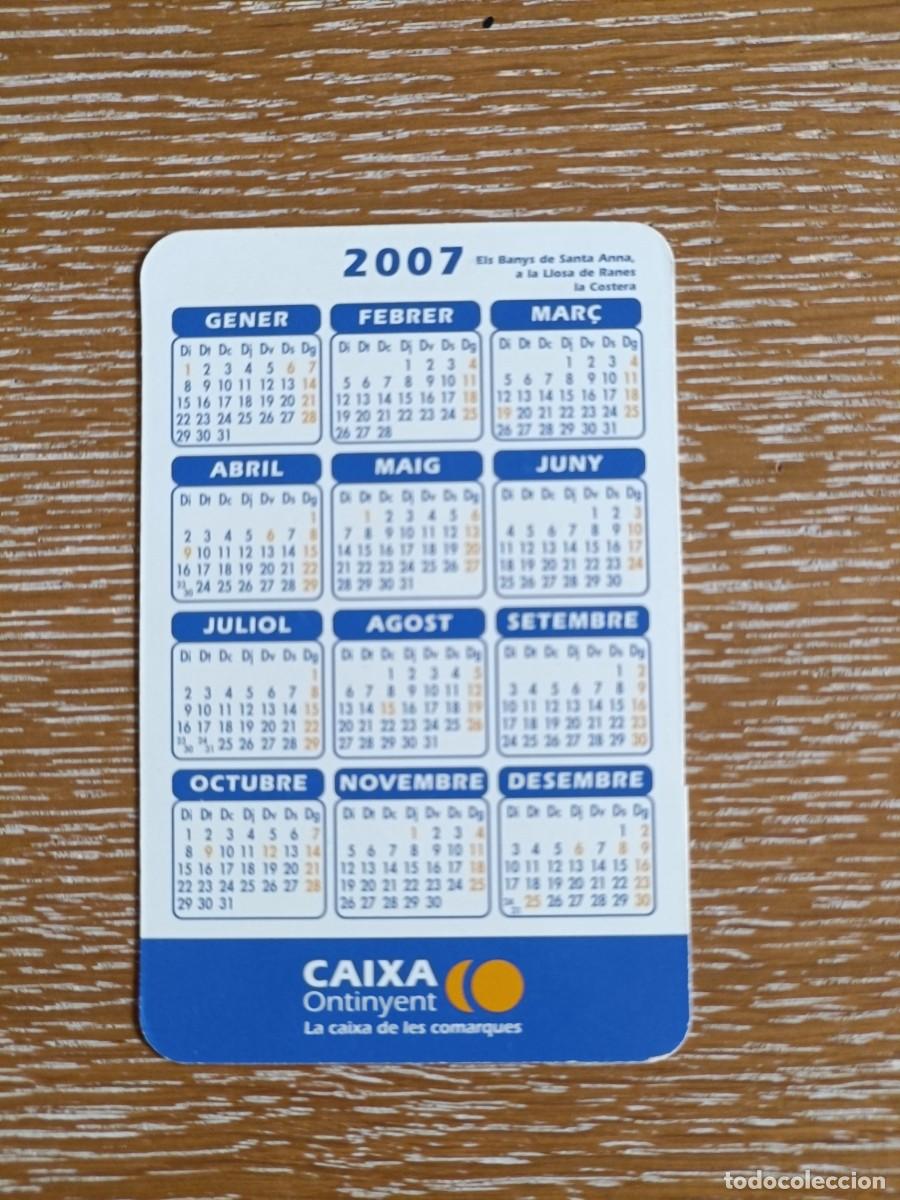 Coleccionismo calendarios: CALENDARIO BOLSILLO - A&Ntilde;O 2007- CAIXA ONTINYENT - BANCO - Foto 2