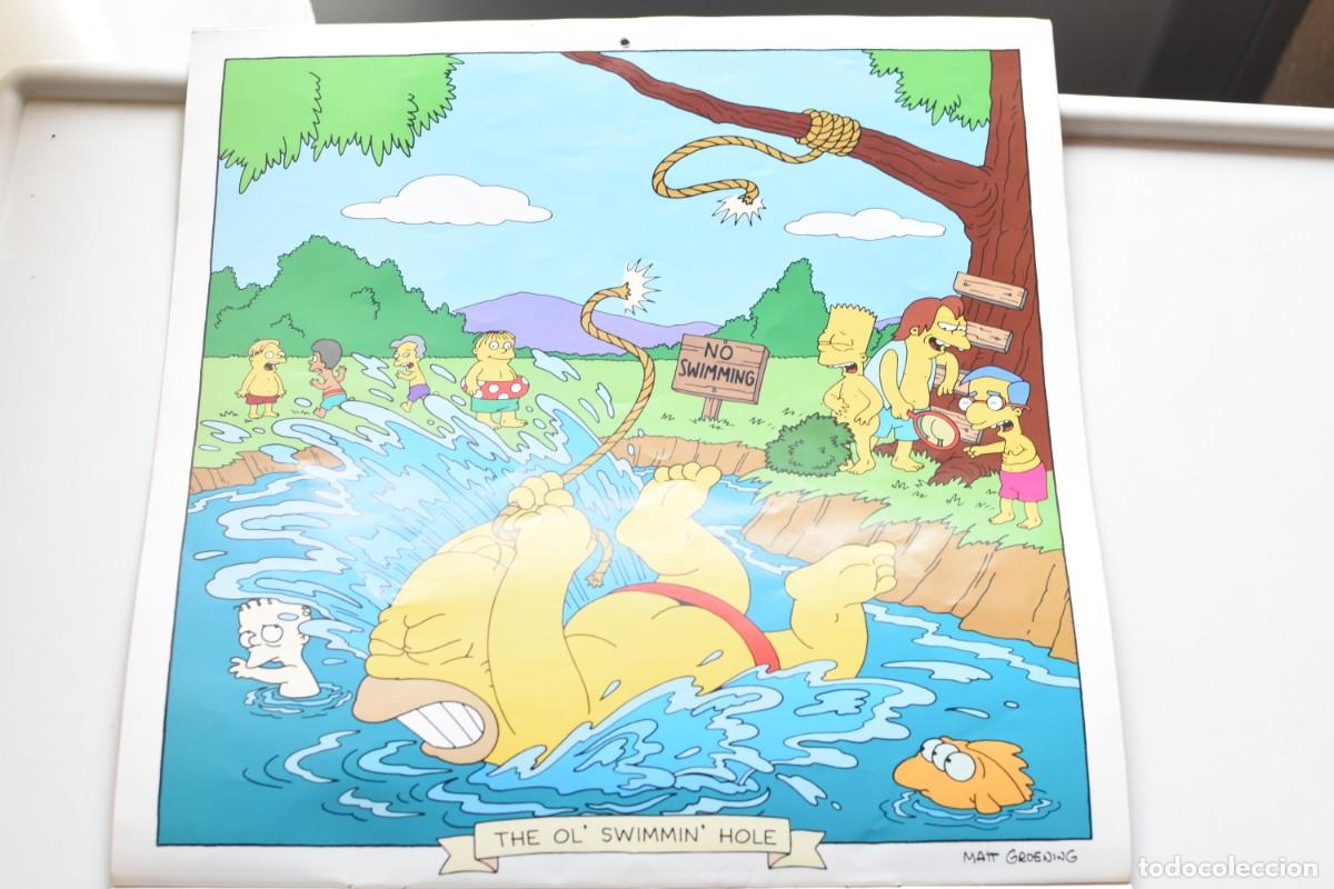 Coleccionismo calendarios: CALENDARIO DE PARED DE 1999 DE LOS SIMPSONS - Foto 2