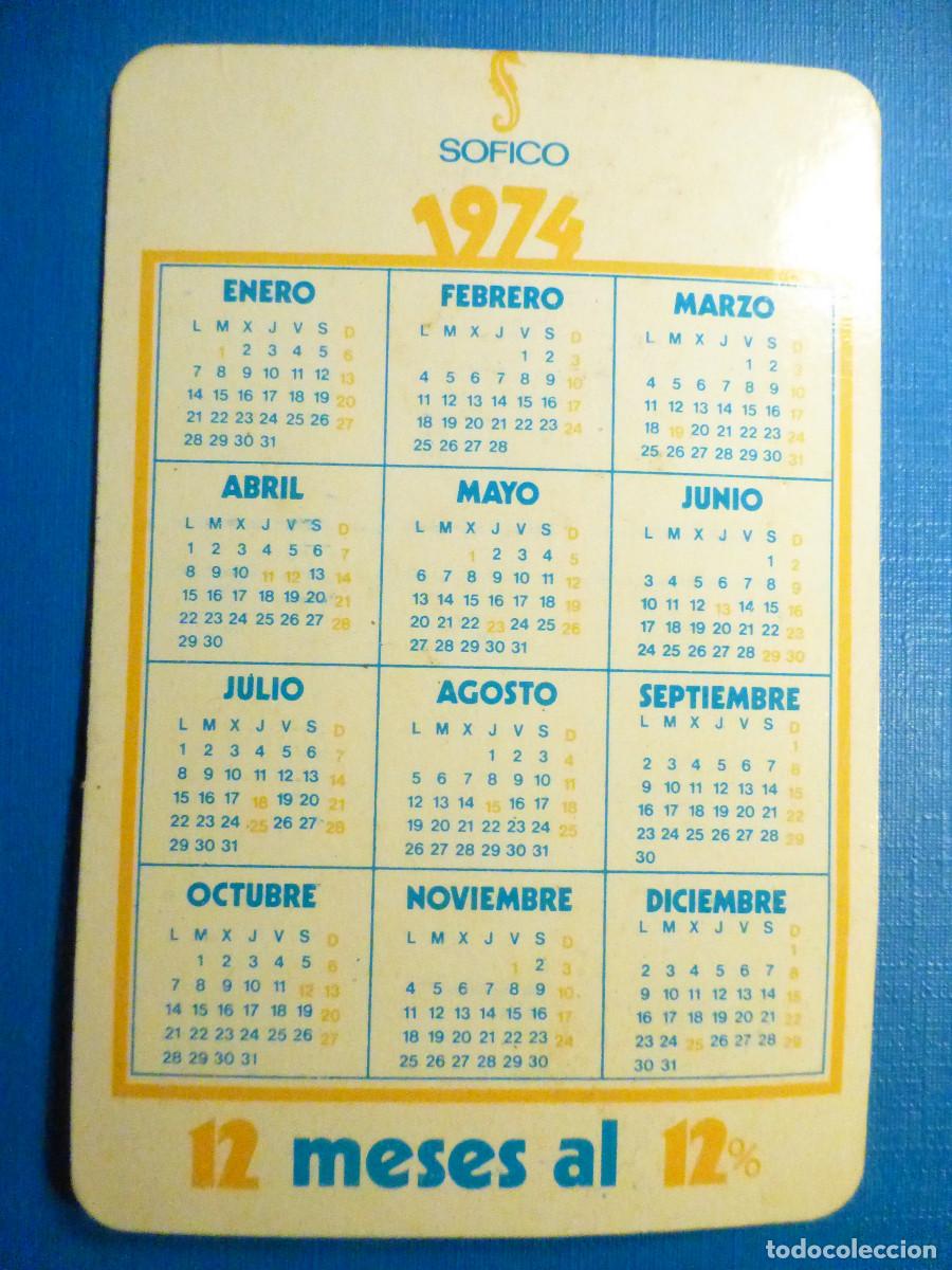 Coleccionismo calendarios: Calendario de bolsillo - A&ntilde;o 1974, Sofico - Foto 2