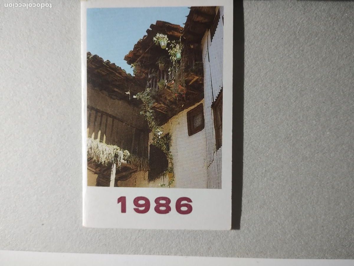 Colecionismo Calend&aacute;rios: Calendario Agenda 1986. Casa de Castilla. Publicidad Tejidos Crespo Almer&iacute;a.