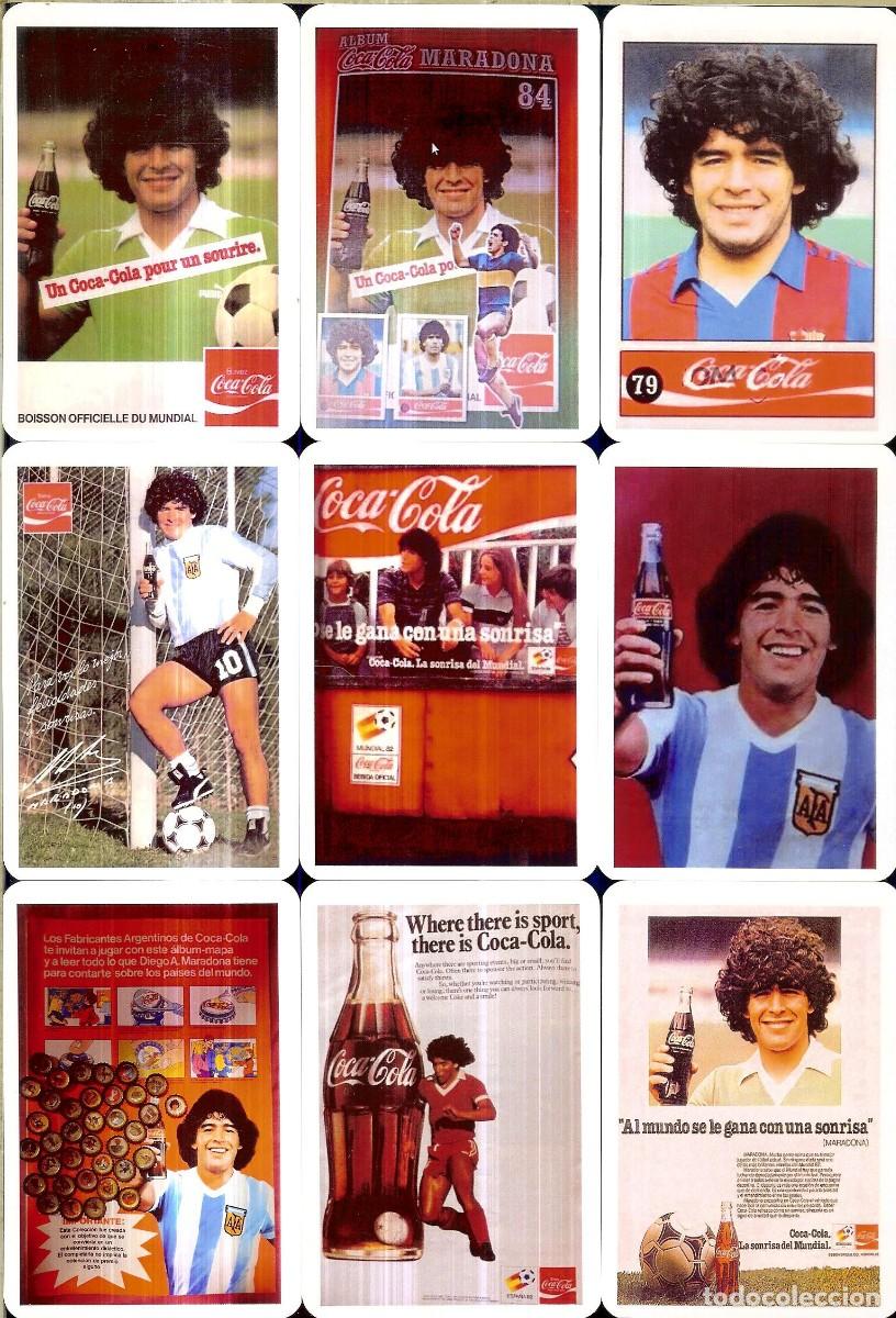 Coleccionismo calendarios: 9 CALENDARIOS DE BOLSILLO - A&Ntilde;O 2024 - COCA COLA MARADONA - NO OFERTAS