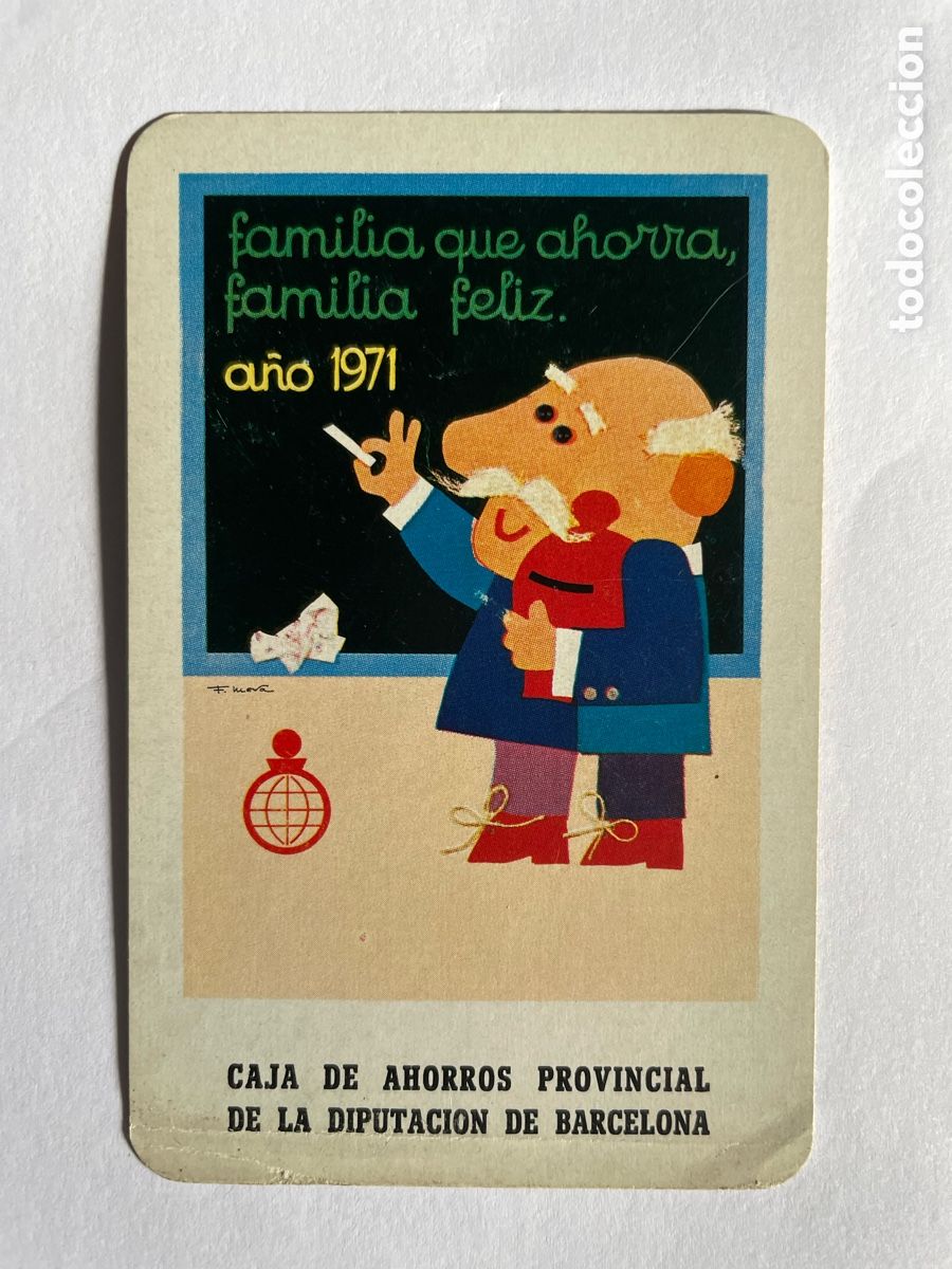 Coleccionismo Calendarios: Calendario Fournier 1971, Caja de Ahorros de Barcelona