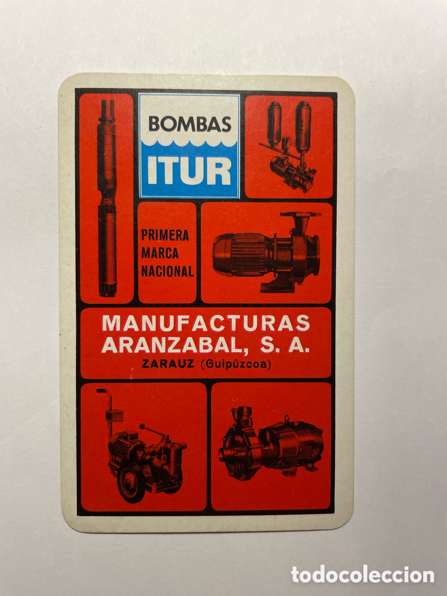Coleccionismo Calendarios: calendario Fournier 1968, Bombas Itur