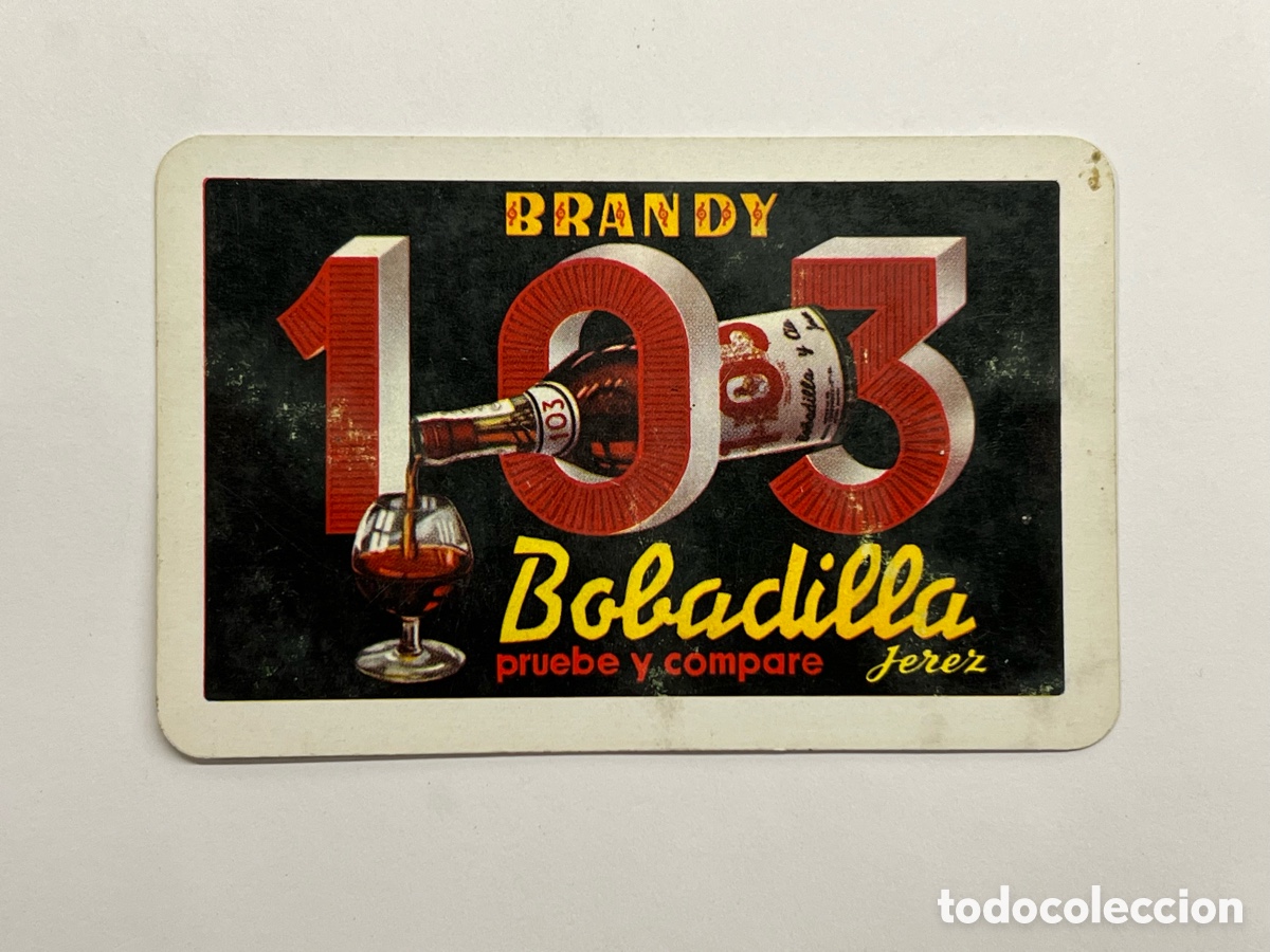 Coleccionismo Calendarios: CALEND&Aacute;RIO FOURNIER. BRANDY 103, BOBADILLA, JEREZ. (a.1967)