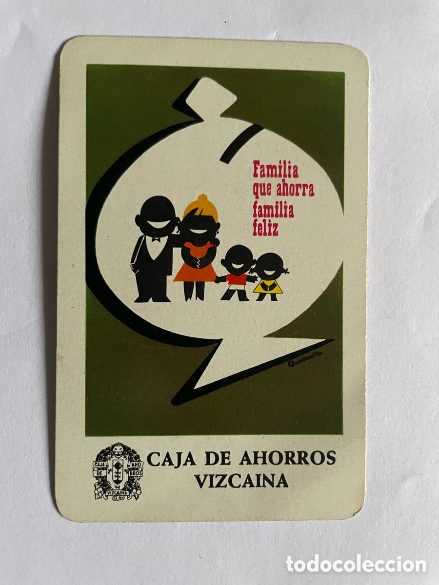 Coleccionismo Calendarios: calendario Fournier 1965, Caja Ahorros Vizca&iacute;na