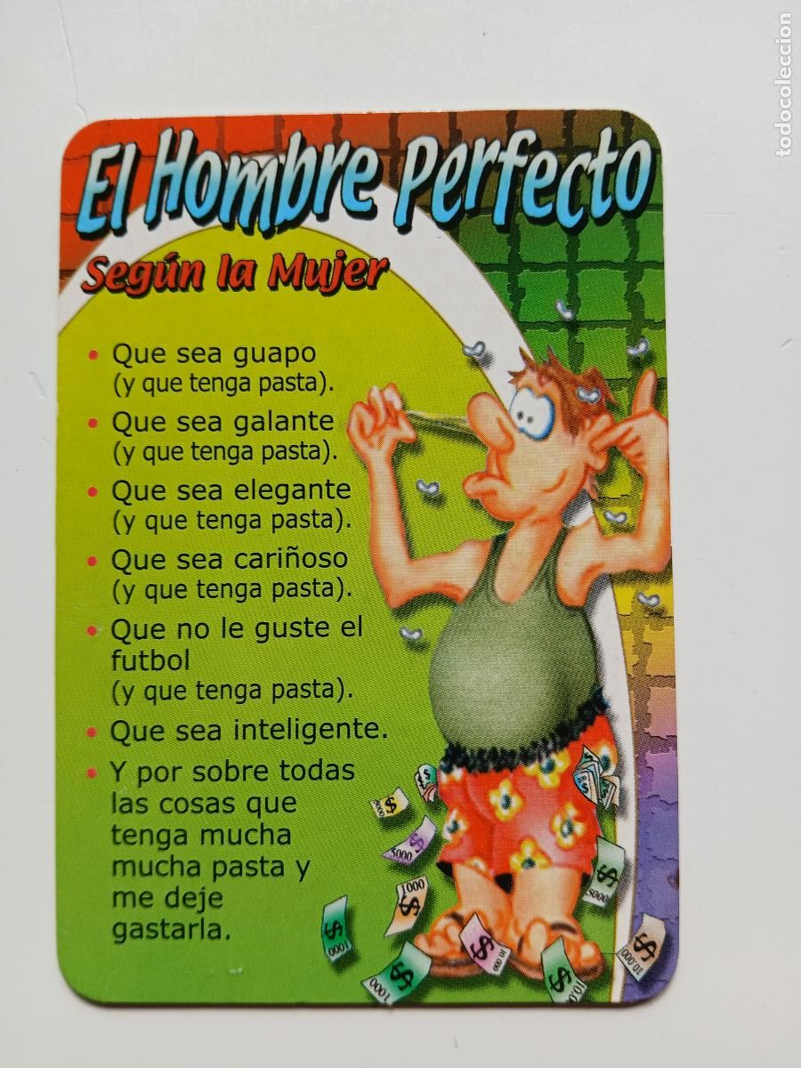Coleccionismo Calendarios: CALENDARIO DE BOLSILLO CALENDARI DE BUTXACA HUMOR HOMBRE PERFECTO SEG&Uacute;N MUJER SERIE L-275 2003