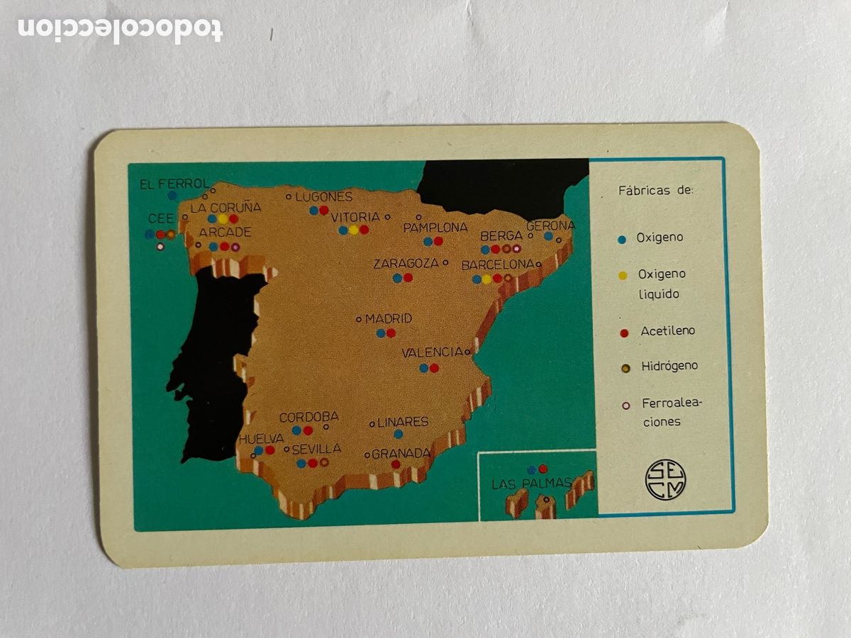Coleccionismo Calendarios: Calendario Fournier 1967, S E Carburos Met&aacute;licos S A