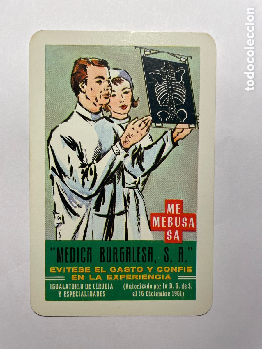 Coleccionismo Calendarios: Calendario Fournier 1964, M&eacute;dica Burgalesa S A