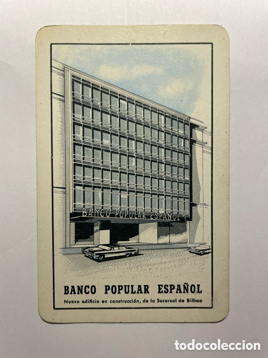 Collectables Calendars: Calendario Fournier 1962, Banco Popular Espa&ntilde;ol