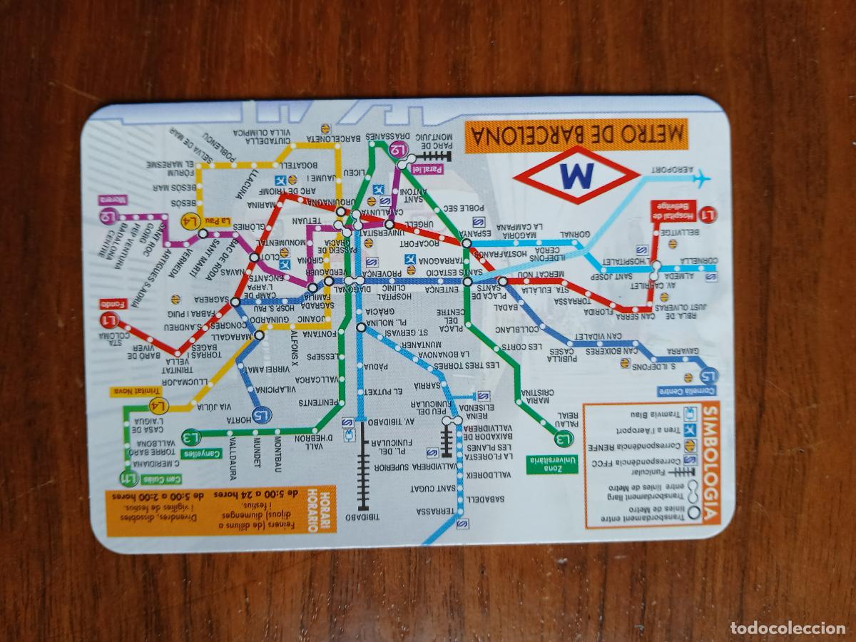 Collezionismo Calendari: CALENDARIO DE BOLSILLO CALENDARI DE BUTXACA BARCELONA MAPA METRO SERIE RR-105 2008