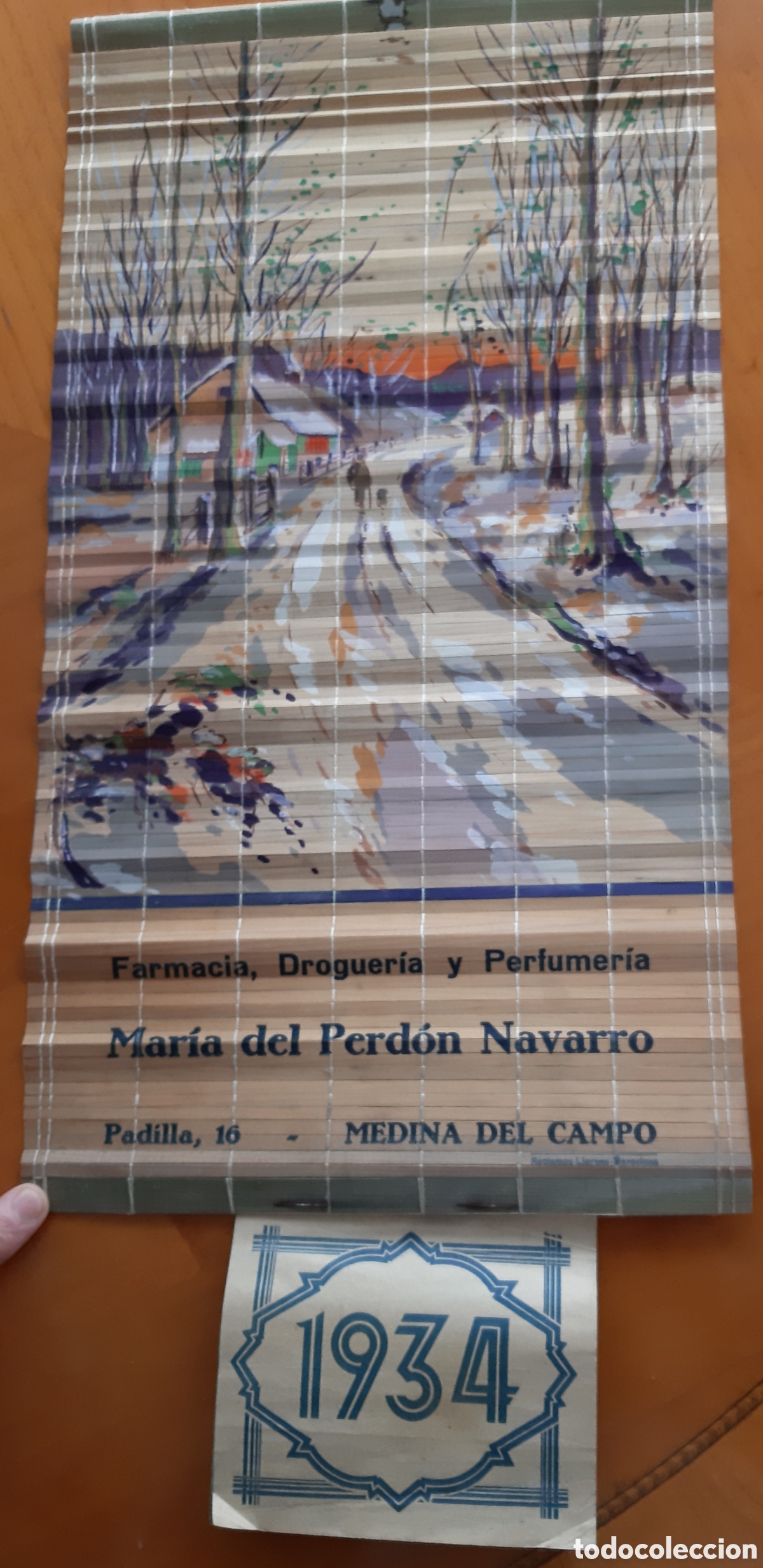 Coleccionismo Calendarios: Medina del Campo Valladolid. Calendario de pared publicitario a&ntilde;o 1934.