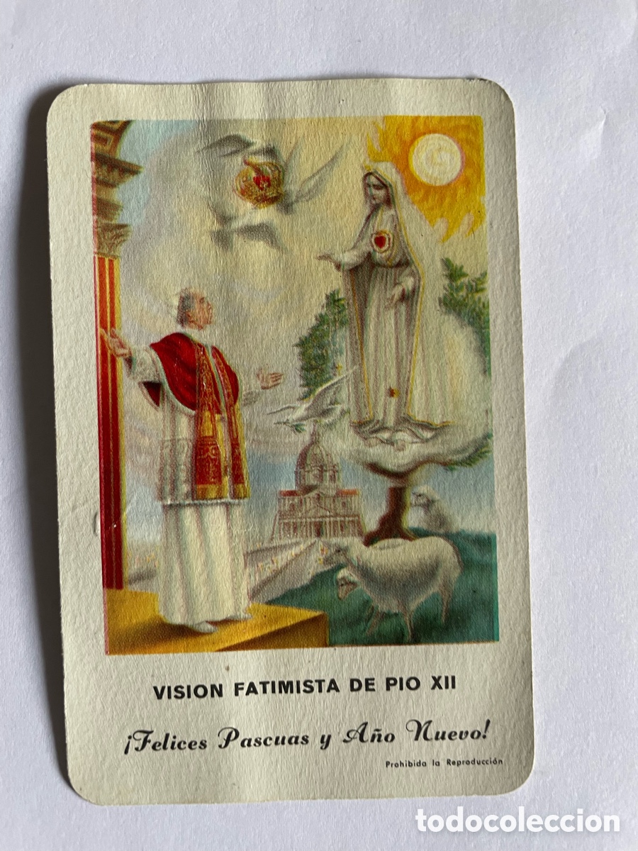 Sammeln von Kalendern: Calendario Fournier 1960, Pio XII, Felices Pascuas