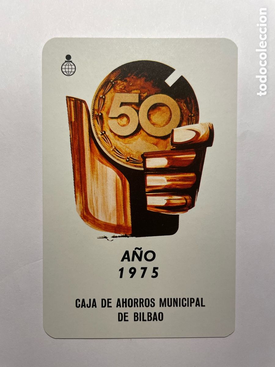 Coleccionismo Calendarios: Calendario Fournier 1975, Caja Ahorros Municipal de Bilbao