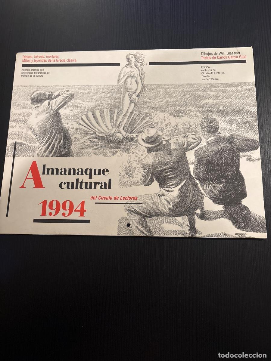 Coleccionismo calendarios: Ced Calendario Almanaque cultural circulo de lectores 1994