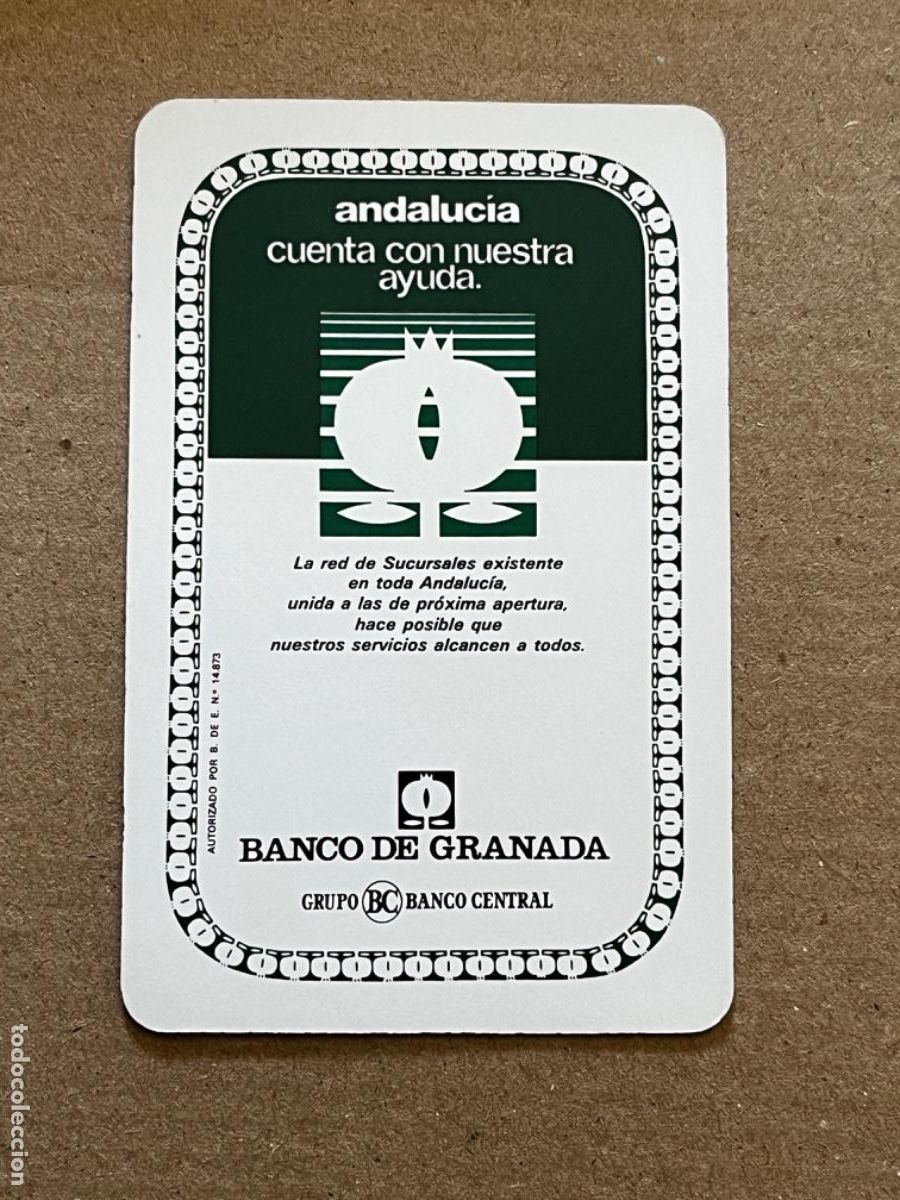 Colecionismo Calend&aacute;rios: 3. CALENDARIO FOURNIER 1986 BANCO DE GRANADA
