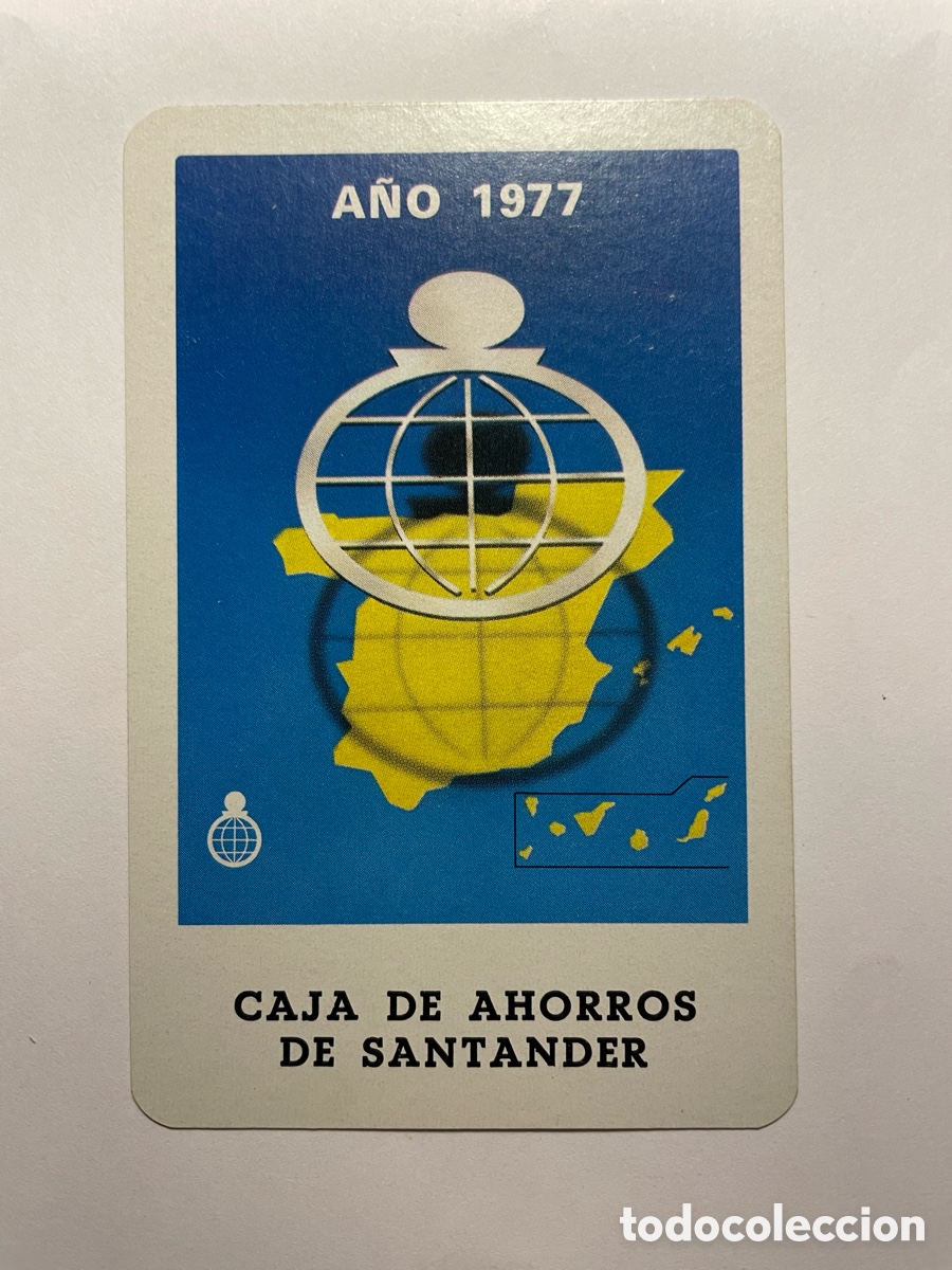 Coleccionismo Calendarios: Calendario Fournier 1977, Caja Ahorros de Santander
