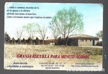 Collectionnisme Calendriers: CALENDARIO DE CON PUBLICIDAD DE GRANJA ESCUELA PARA MINUSV&Aacute;LIDOS DEL A&Ntilde;O 1998