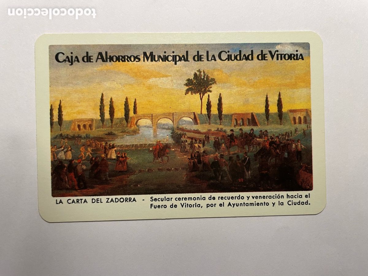 Coleccionismo Calendarios: Calendario Fournier 1977, Caja Ahorros Municipal de Vitoria