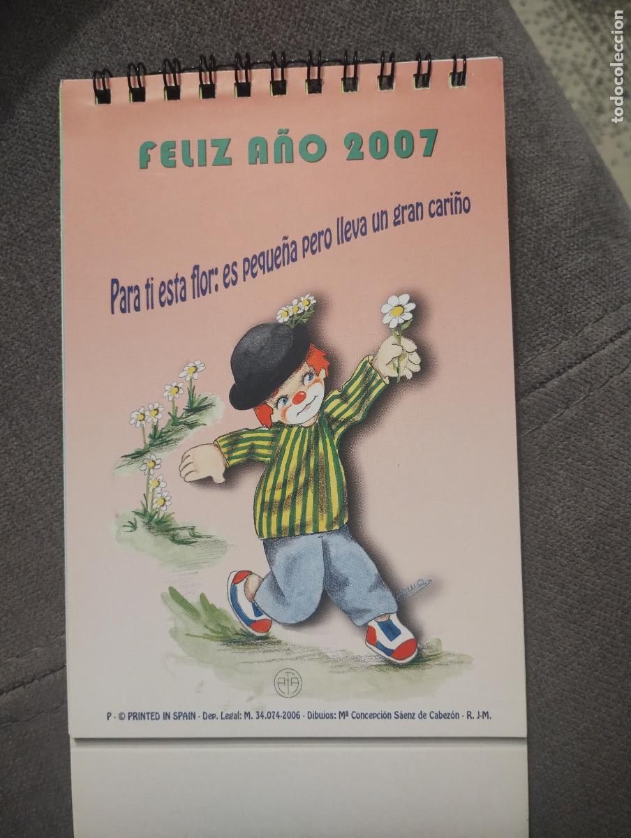 Coleccionismo calendarios: Calendario a&ntilde;o 2007. Dibujos Concepci&oacute;n S&aacute;enz de Cabez&oacute;n.
