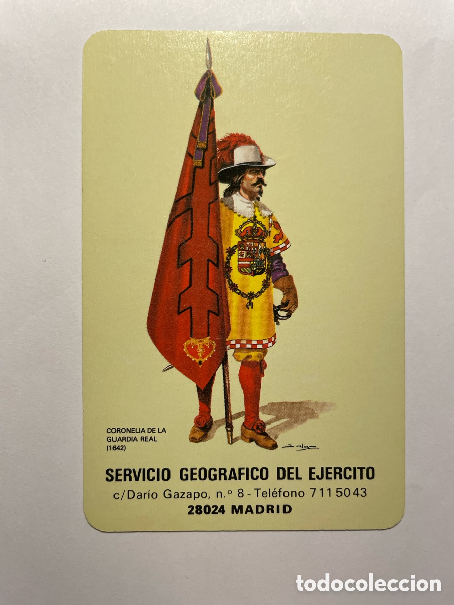 Sammeln von Kalendern: Calendario Fournier 1992, Servicio Geogr&aacute;fico del Ej&eacute;rcito