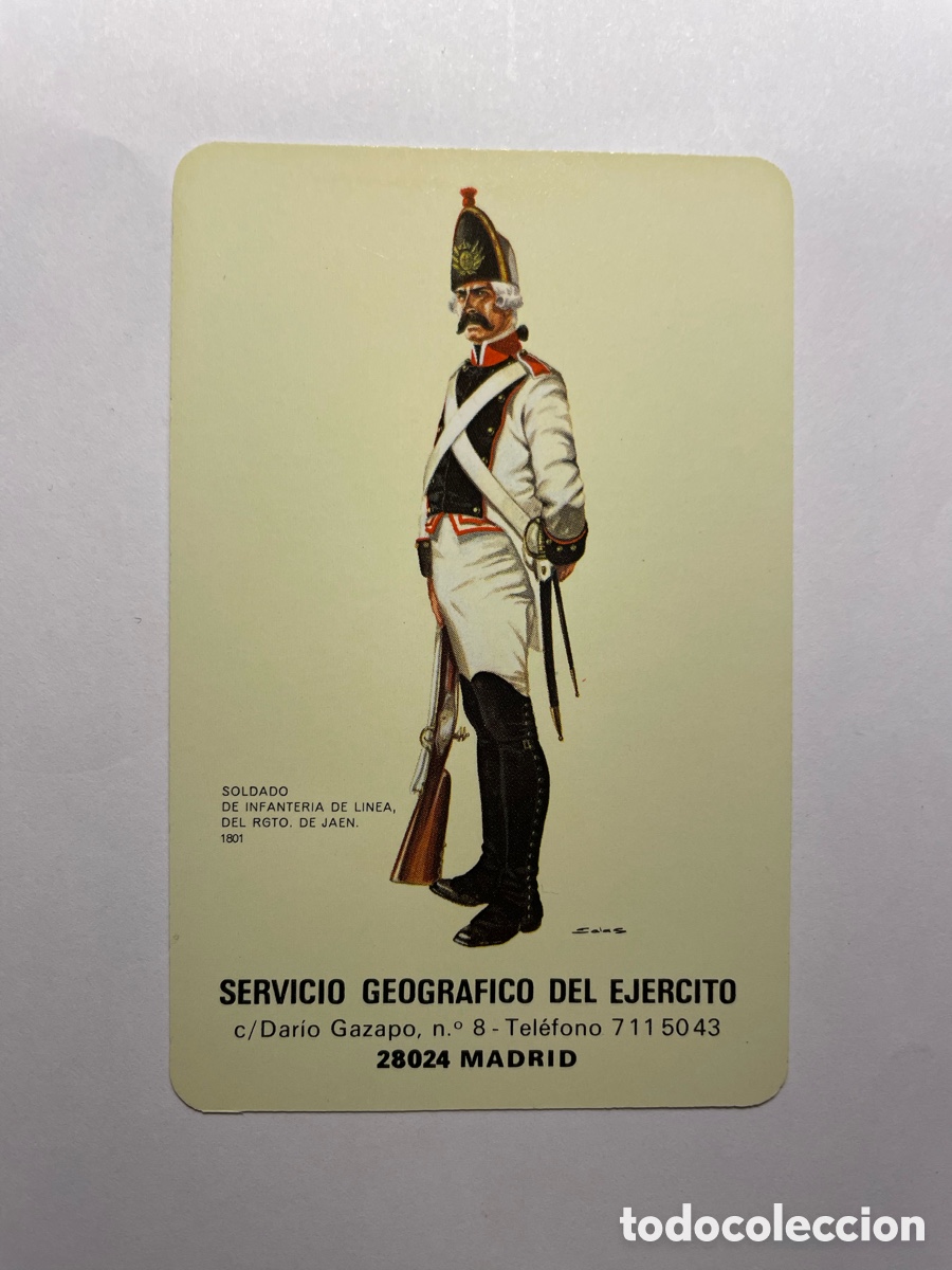 Coleccionismo Calendarios: Calendario Fournier 1985, Servicio Geogr&aacute;fico del Ej&eacute;rcito