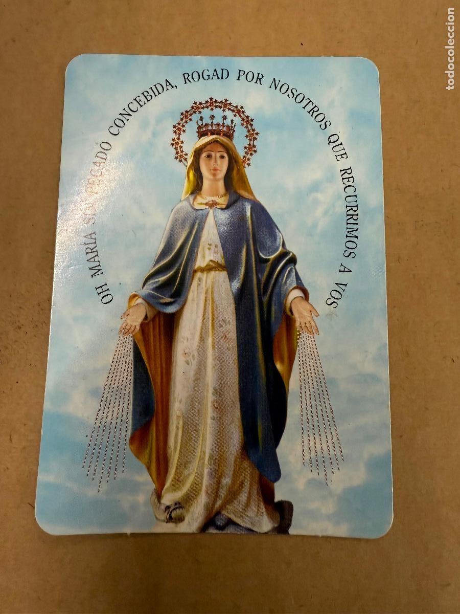 Coleccionismo calendarios: Antiguo calendario de bolsillo, VIRGEN MILAGROSA, Mariana. A&ntilde;o 2012. Impecable. Preciosa imagen