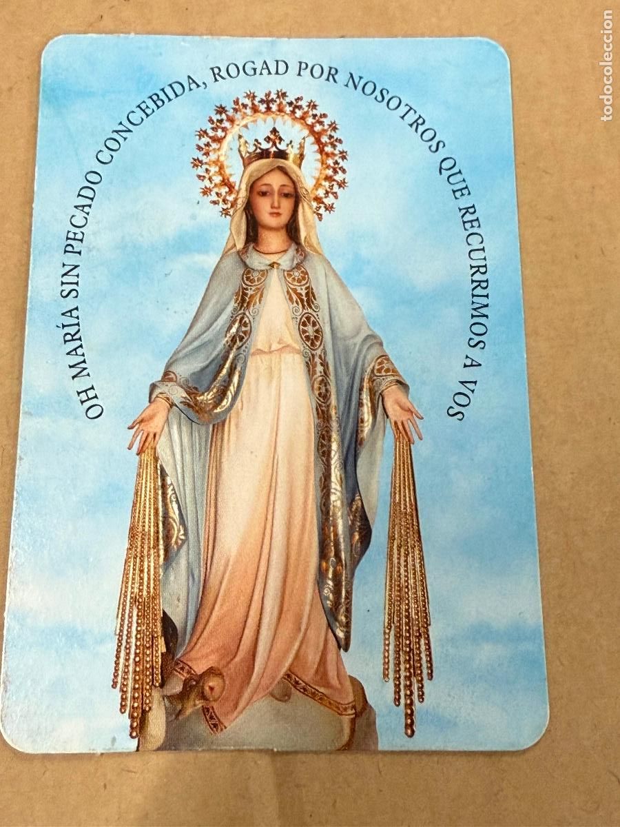Coleccionismo calendarios: Antiguo calendario de bolsillo, VIRGEN MILAGROSA, Mariana. A&ntilde;o 2011. Impecable. Preciosa imagen