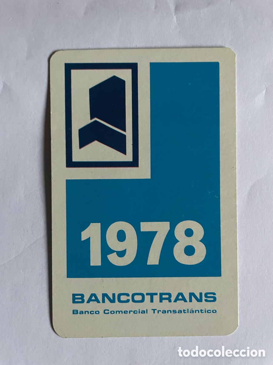 Coleccionismo calendarios: Calendario Fournier 1978, Bancotrans