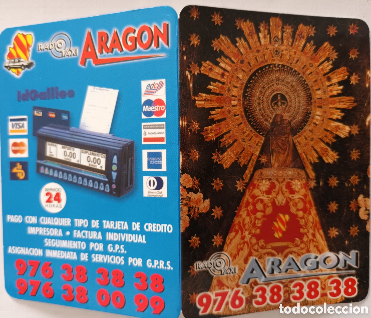 Coleccionismo calendarios: CALENDARIO RADIO TAXI ARAGON