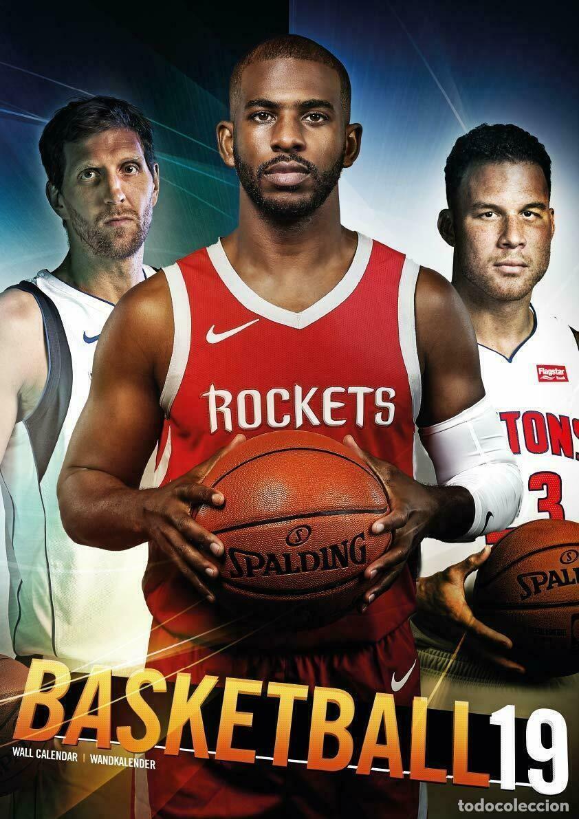 Coleccionismo calendarios: Calendario de pared Basketball 2019 &ndash; NBA &ndash; Edici&oacute;n coleccionista