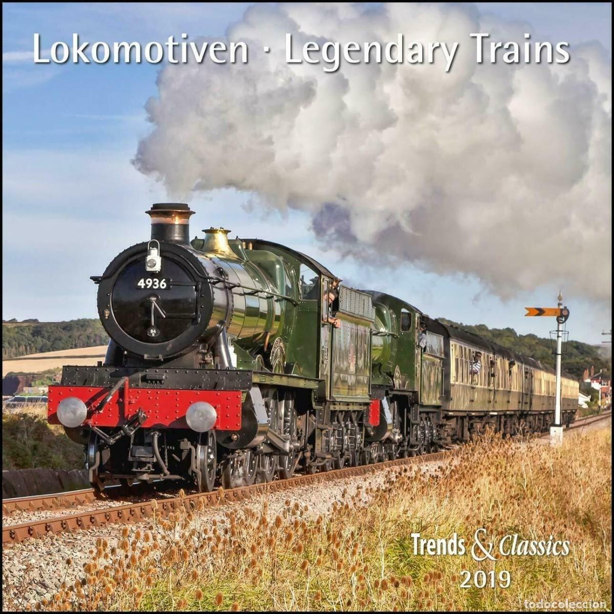 Coleccionismo calendarios: Calendario Lokomotiven - Legendary Trains 2019 - Locomotoras legendarias