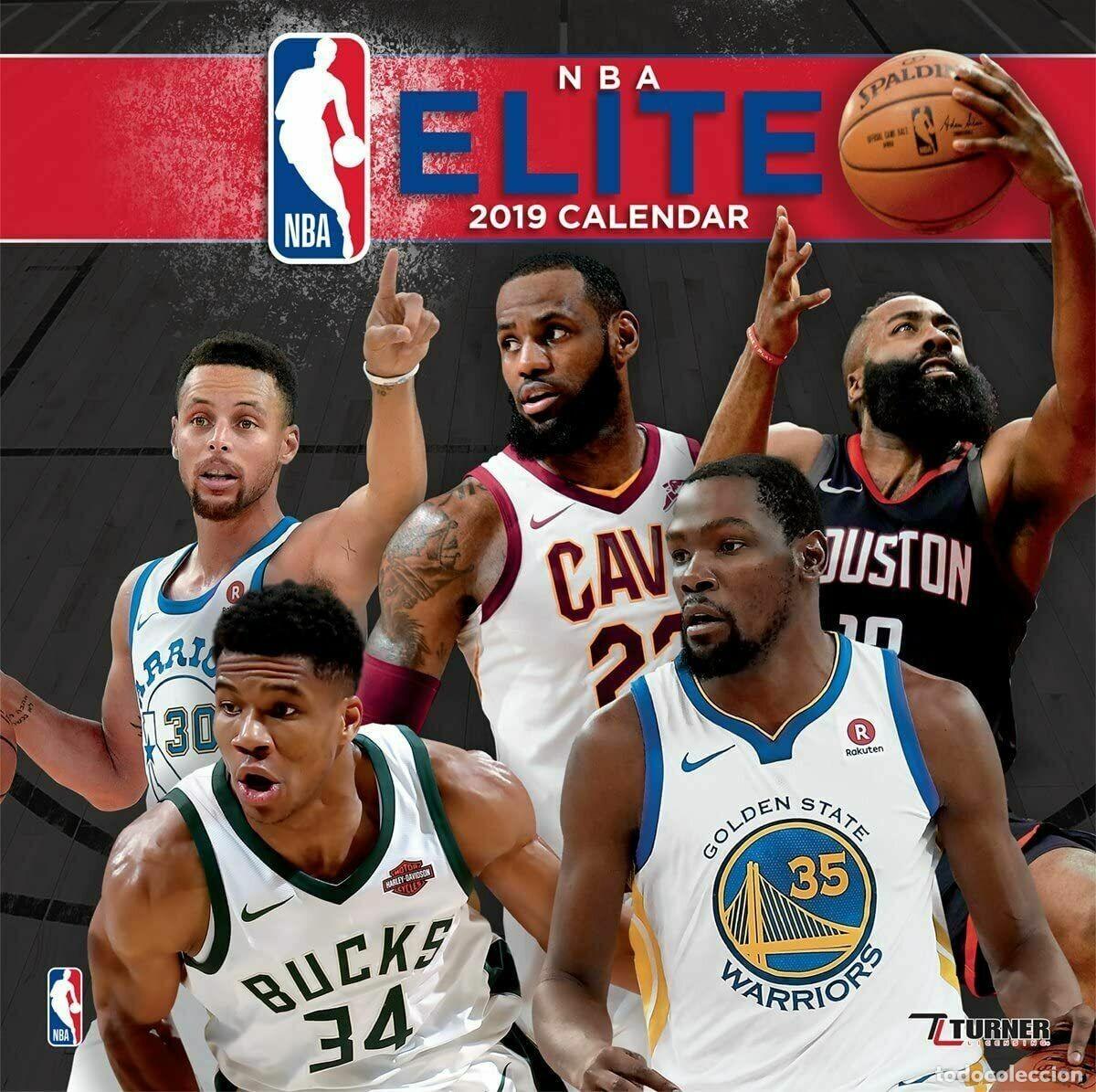 Coleccionismo calendarios: Calendario NBA Elite 2019 - Edici&oacute;n oficial con las estrellas de la liga