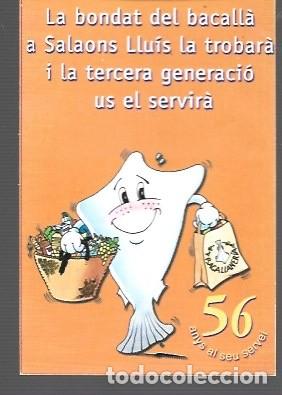 Collectionnisme Calendriers: CALENDARIO CON PUBLICIDAD DE SALAONS LLUIS BADALONA DEL A&Ntilde;O 2002