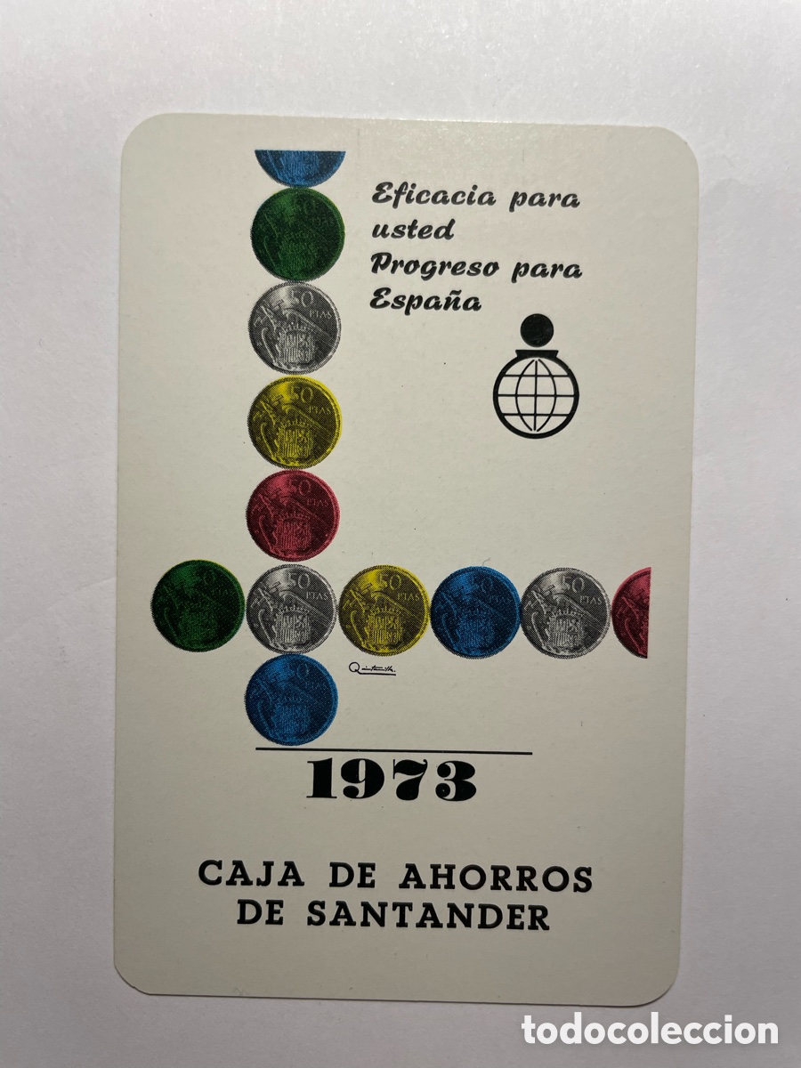 Coleccionismo calendarios: Calendario Fournier 1973, Caja Ahorros de Santander