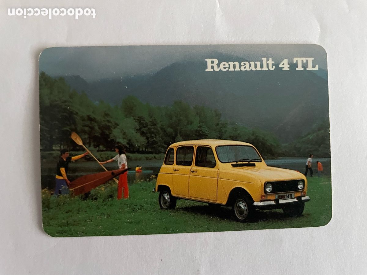 Coleccionismo Calendarios: Calendario Fournier 1980, Renault 4 TL