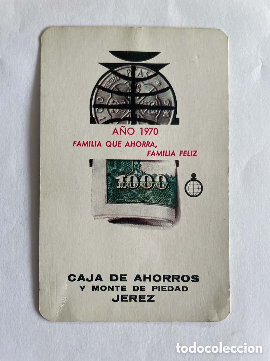 Coleccionismo calendarios: Calendario Fournier 1970, Caja Ahorros Jerez