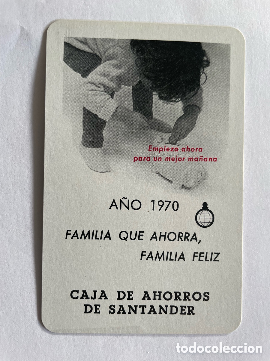 Coleccionismo calendarios: Calendario Fournier 1970, Caja Ahorros de Santander