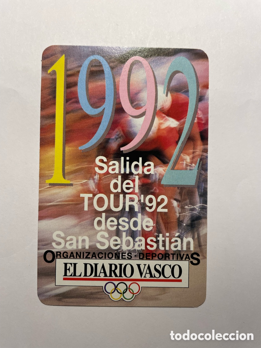 Coleccionismo calendarios: Calendario Fournier 1992, El Diario Vasco