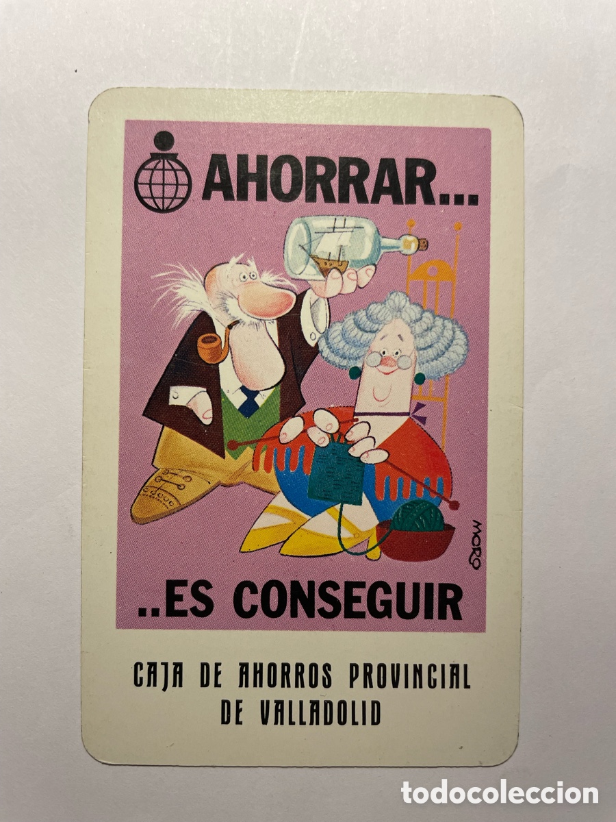 Coleccionismo calendarios: Calendario Fournier 2980, Caja Ahorros Provincial de Valladolid