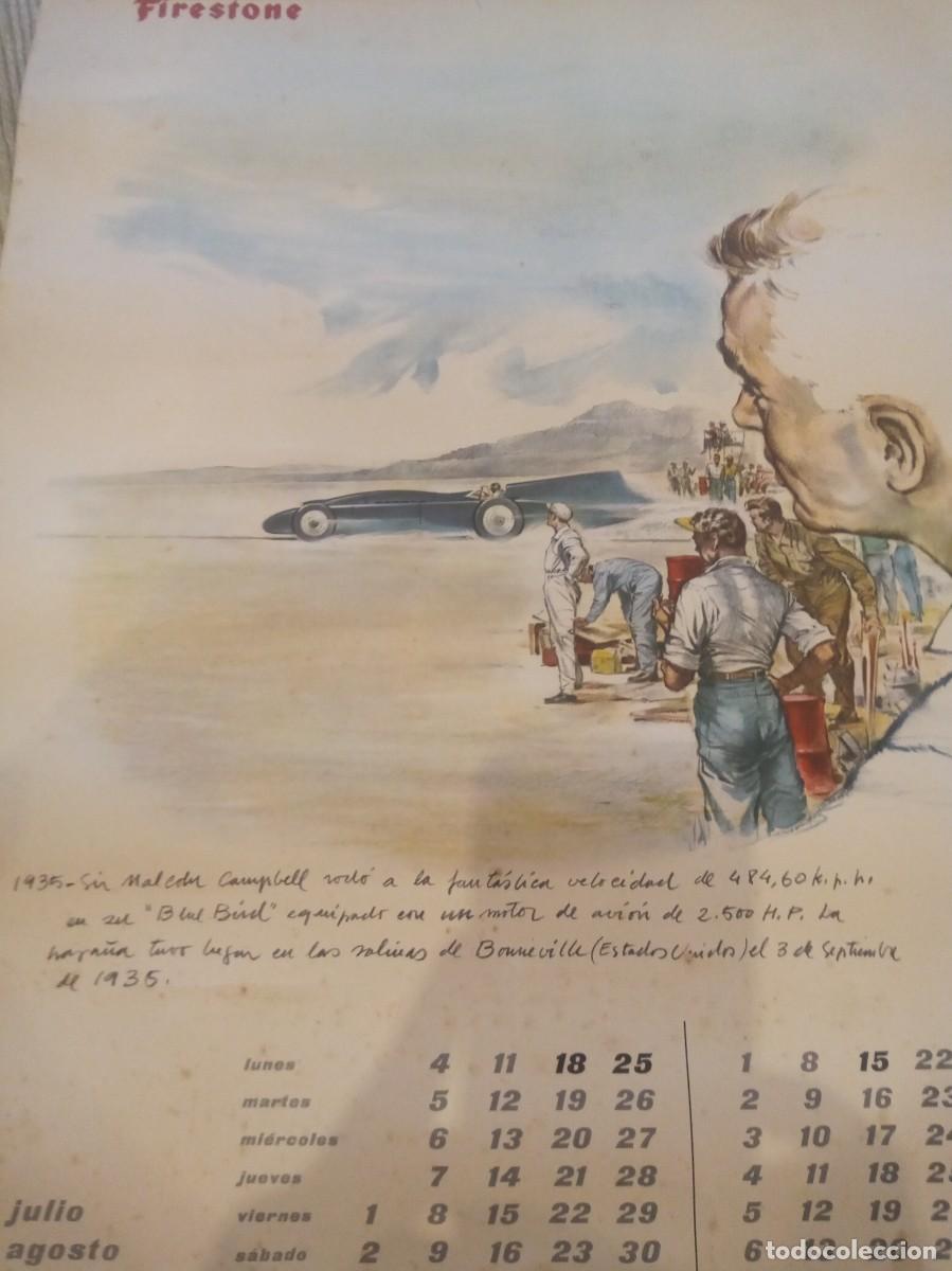Coleccionismo calendarios: HOJA CALENDARIO ALMANAQUE FIRESTONE 1960 - Foto 4