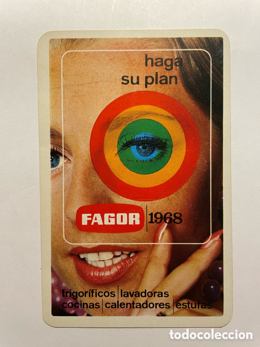 Coleccionismo Calendarios: Calendario Fournier 1968, Fagor